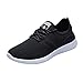 Produktbild Yearnly Fashion Herren Sneakers Walking Jogging Laufen Basketball Freizeitschuhe Atmungsaktive Schnürschuhe Laufschuhe Schwarz Blau Grau 39-44