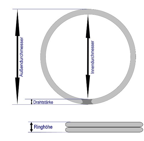 van den Heuvel Schlüsselring 30 mm Stahl gehärtet vernickelt (100 Stück) leicht aufbiegbar - 3