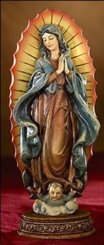 The Blessed Virgin Mary Our Lady of Guadalupe Resin Statue, 7 Inch by Milagros