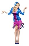 ,Karneval Klamotten' Kostüm Sexy Oktopus Dame Karneval Krake Damenkostüm Größe 36