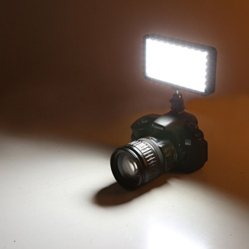 Koolertron 228 LED Multi-Function LED Vid  o Light Cam  ra 90 Degr  s d   l  vation pour Sony Canon Nikon Pentax Olympus Samsung Panasonic JVC DSLR DV Camera Cam  scopes