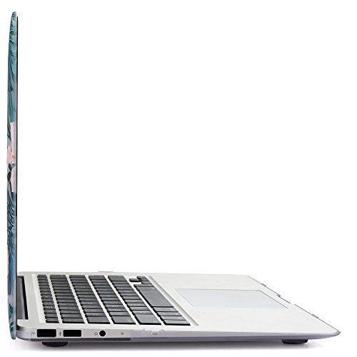 iDOO MacBook Schutzh  lle   Hard Case Cover Laptop H  lle  F  r MacBook Air 13 Zoll  A1369 A1466  - matt  tropische Palmen