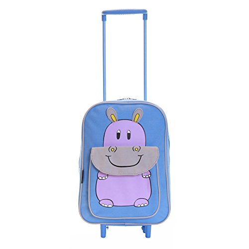 Karabar Faune Trolley Sac Enfants (Bleu Hippo), Bleu Hippo, Small