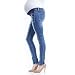 Light Vintage Maternity Jeans Pregnancy Pants (18, Indigo)