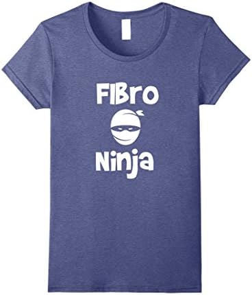 Womens Fibro Ninja - Fibromyalgia Fighter Awareness Cure T Shirt XL Heather Blue