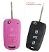 Produktbild CK+ Hyundai Auto-Schlüssel Hülle Key Cover Case Etui Silikon für i10 i20 ix20 i30 - Pink