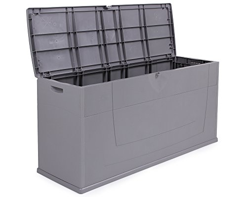 Kissenbox Auflagenbox Gartentruhe Karisma 270 Liter grau abschließbar - 6