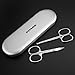 PIXNOR Nose Hair Scissors Beard Eyebrow Trimmer Scissors Stainless Steel Set