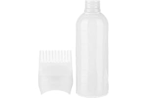 KXXK Kammflaschenapplikator | Tragbare Haarfärbebürste Flasche | Haarfärbemittel Flasche - Haarfärbemittelkamm Applikator Wurzelkamm Farbapplikatorflasche Mit Skala Für Haare