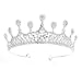Produktbild Jewelry M die Krone Braut Kopfschmuck Einfache Krone Silber-weiße Wasser Diamant Krone Hochzeit Stil koreanische Prinzessin Hochzeitskleid Zubehör, All-Water Bohrkrone