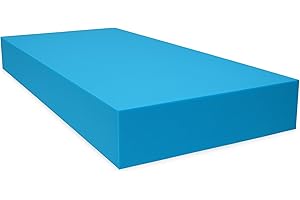 DREAMLAYER High Density Blue Firm Foam Sheet – Upholstery Foam for Sofa Seats, Bench Cushions, Campervans, Mattresses, Pet Beds & Crafts – Cut to Size – UK Made Quality (60 x 20" x 1")