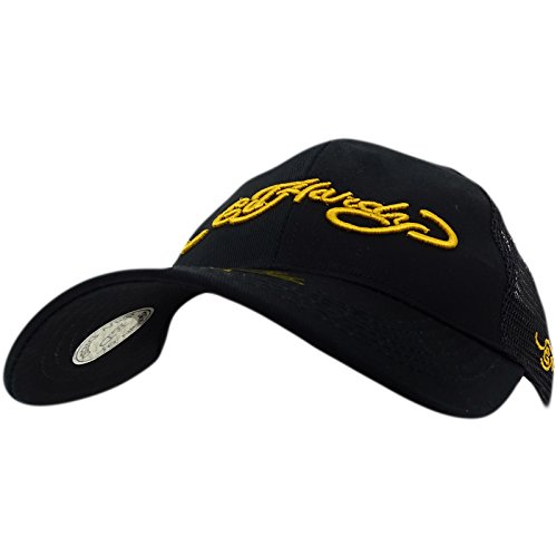 Preisvergleich Produktbild Ed Hardy Herren Baseball Cap, Einfarbig schwarz schwarz / schwarz