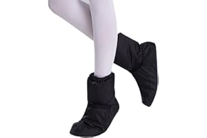 ANGGREK Balletto Stivali riscaldanti, Scarpe da Ballerina Ragazze Donna con Bocca Elastico Regolabile, Imbottitura in piuma D'oca, Tessuto Oxford impermeabile, Suola EVA per Tende da Campeggio o Camper