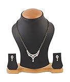 YouBella American Diamond Gold Plated Mangalsutra with Chain and Earrings for Women RS.299 (85.00% Off) - Amazon