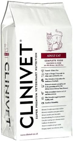 Clinivet Adult Cat Super Premium Natural Hypoallergenic Complete Dry Cat Food - Rich in Protein and Vitamins, 4kg