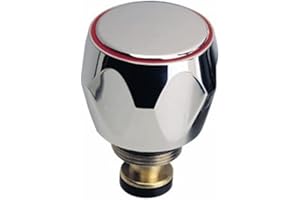 Bristan R 1/2 MT Basin Tap Reviver with Metal Handles, rings color may vary(blue/red), Chrome