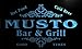 Produktbild u31866-b MUSTO Family Name Bar & Grill Home Brew Beer Neon Sign Barlicht Neonlicht Lichtwerbung