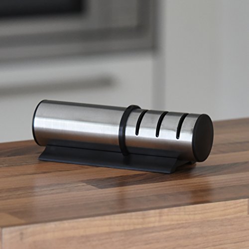 BS-Living – Messerschärfer – 3-Stufen Design Messerschleifer – Profi Knife Sharpener – Ultrascharf - 2