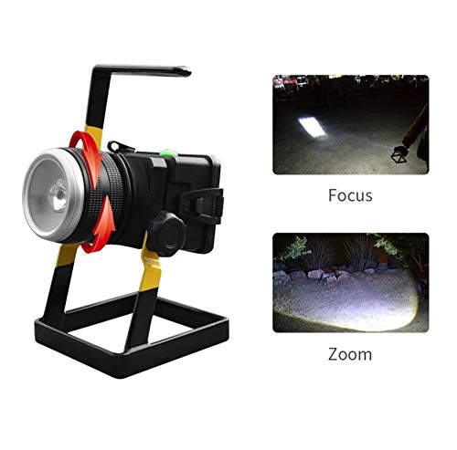 Projecteur--Projection-Rotative--Zoom-Orientable-Avec-Lampe-De-Secours-Mobile-Pour-Site-Minral-Immobilier-Camping-30W