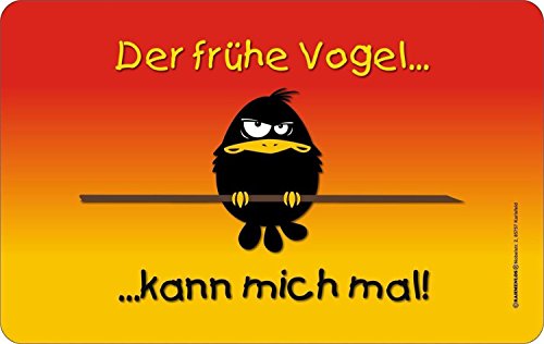 Brettchen Der frühe Vogel kann mich mal