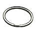 Produktbild Metall silbrig Amanaote 3,68 cm Durchmesser ovale Form mit Schlüsselring Kette Spaltring