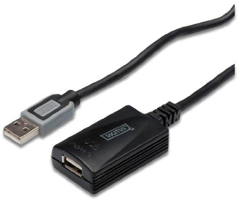 Assmann DA-70130-3 Digitus Repeater-kabel (USB 2.0 A-männlich auf A-weiblich, 5m)