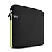 Produktbild kilokelvin Laptop schutzhülle 15 15,6 Laptoptasche Notebooktasche/Case Schutztasche Wasserfest Neoprene Laptop Sleeve Hülle Für Acer/ASUS/Dell/Fujitsu/Lenovo/HP/Samsung/Sony/Toshiba(Schwarz und Grün)