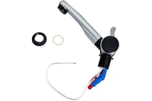 MARVIX Rubinetto dell'acqua per caravan, leva singola, 12 V, con micro interruttore, per acqua calda e fredda, cromato, pieghevole, per camper, barca, camper