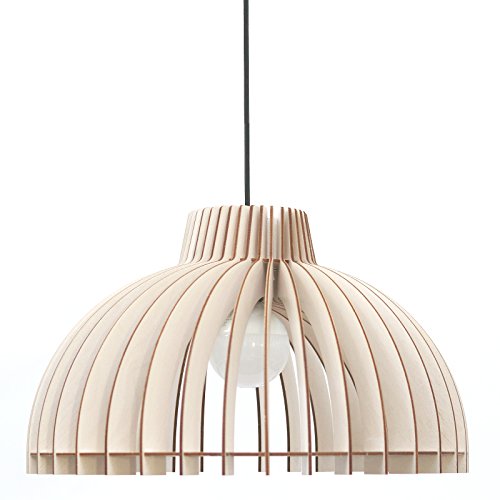 Preisvergleich Produktbild cassela Tuma Holz Pendelleuchte d 50 cm White - Energieklasse A