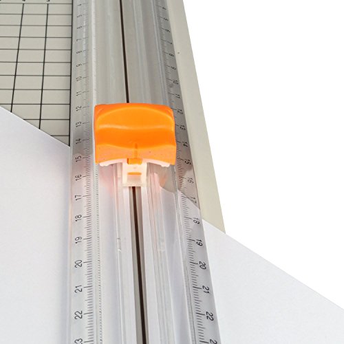 LAGUTE AZ-101 A4 Rollenschneider, Papier & Foto Schneidegerät Schneidemaschine Papierschneider, Schnittlänge 320mm, Schneidet bis zu 10 Blattes (70g/sm), Gewicht: 0.5KG Größe: 15*5.5inch *Weiß* - 6