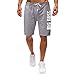 Produktbild VWTTV Herren Hosen Herren Shorts Five Pants Hosen Overalls Sommer einfach atmungsaktiv lose Briefdruck Wilde Männer Casual Hosen
