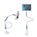 Price comparison product image iCozzier Ultra-stable Gooseneck Lazy Bracket for Most Mobile Phones And Tablet holder/ 100cm -Long Arm / 360-Degrees Swivel/Screw Lock/Available For Office, Bedroom, Bathroom, Kitchen, Table (Blue)