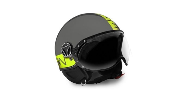 CASQUE MOMO DESIGN, MOMODESIGN FIGHTER jaune FLUO MAT NOIR