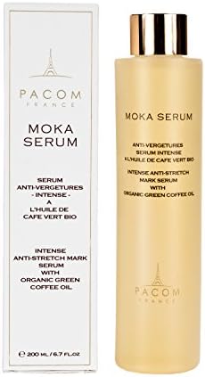 MOKA SERUM: anti cellulite and stretch mark serum with organic green coffee oil, 100% natural concentrate of exceptional coffee properties to fight the orange skin, vegan anti ageing solution, 200 gr