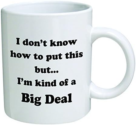 Funny Mug - I don't know how to put this but... I'm kind of a big deal - 11 OZ Coffee Mugs - Inspirational gifts and sarcasm - By A Mug To Keep TM by A Mug To Keep TM