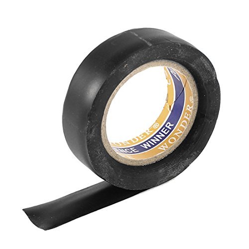 Preisvergleich Produktbild DealMux 17mm Breite 11M Lange Self Adhesive Schwarz PVC Isolierband Rollen