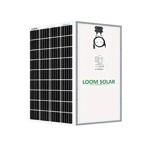 LOOM SOLAR 190 watt, 12 Volt Mono PERC Solar Panel (Pack 2) with Panel Stand