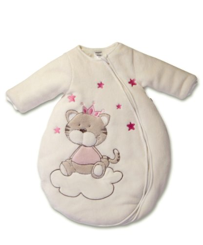 Preisvergleich Produktbild Jacky Mädchen Langarm Winter Schlafsack, Katze, Rosa, 50 / 56, 350007