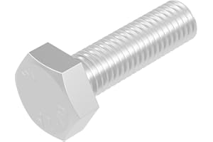 SECCARO Lot de 20 vis à tête hexagonale M10 x 35 mm, en acier inoxydable V2A VA A2, DIN 933 / ISO 4017, à six pans extérieurs