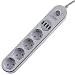 Produktbild LDNIO 4er Steckdosenleiste mit Schalter 4x Schuko 4xUSB Steckplatz Weiss Grau