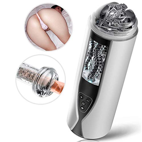 Preisvergleich Produktbild Shuohuixuan Intelligente Heizung Männliche Massageschale Automatischer Kolbenschub Versenkbare 400-malige Kolbenbewegung pro Minute Entspannungswerkzeuge für Erwachsene, T-Shirt Glücklich und komforta