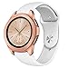 Produktbild Mumuj Mode Elegant Ersatz Soft Silikon Armband Armband, Robust Mode Armband Jewelry Weichheit Metallarmband mit Schmuck Ersatzband für Samsung Galaxy Watch 42mm (Weiß)