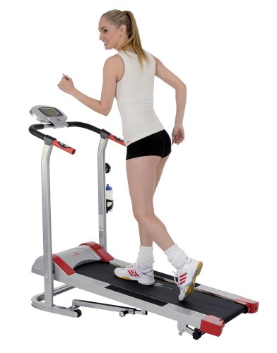 Christopeit Laufband Runner Pro Magnetic, silber/schwarz/rot, 98292 - 2