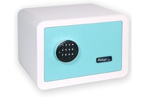 BTV | Caja Fuerte Vintage con Cerradura electrónica | Caja Fuerte de Seguridad Clásica con 6 mm de espesor y cuerpo de 3 mm | 4 Colores