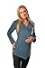 Warm Maternity Wrap Over Cardigan Coat Pregnancy Nursing 9002 Variety of Colours (8/10, Teal)