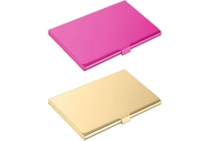 AEIOPRS 2 szt. Wizytówka Wizytownik ze stali nierdzewnej Uchwyt na karty kredytowe Biuro Podróże służbowe