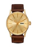 Nixon Herren Analog Quarz Uhr mit Leder Armband A1138-2591-00