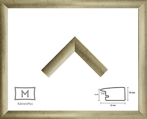 Picture / Poster / Photo Frame "Toskana" 19,7 x 24 Inch ( 50 x 61 cm ) with grand colour choice. Currently: Ancient Gold. Colour Category: Metal