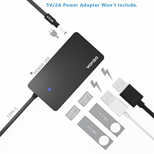 Typ-C Hub auf 4 ports USB C 3.0 mit 4 Anschlüsse für alles Type C adapter usb C Geräte wie MacBook 2015/2016 MacBook pro/Air/mini ChromeBook Pixel und mehr - 7