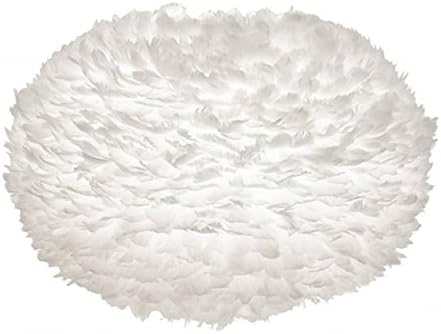 Vita Copenhagen Eos White Feather Pendant Shade with Black Cord Set - 65cm 65cm